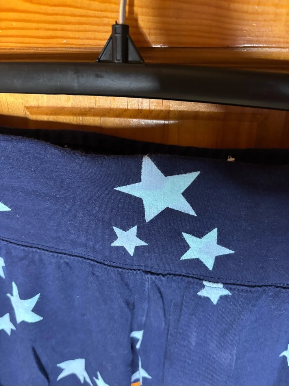 Justice Navy Leggings with Light Blue Stars